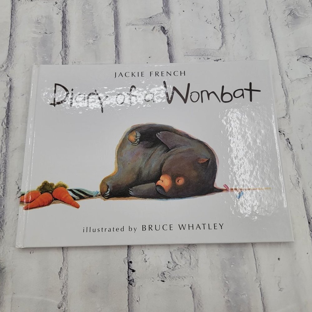 Diary of a Wombat Hardcover Book by Jackie Frence